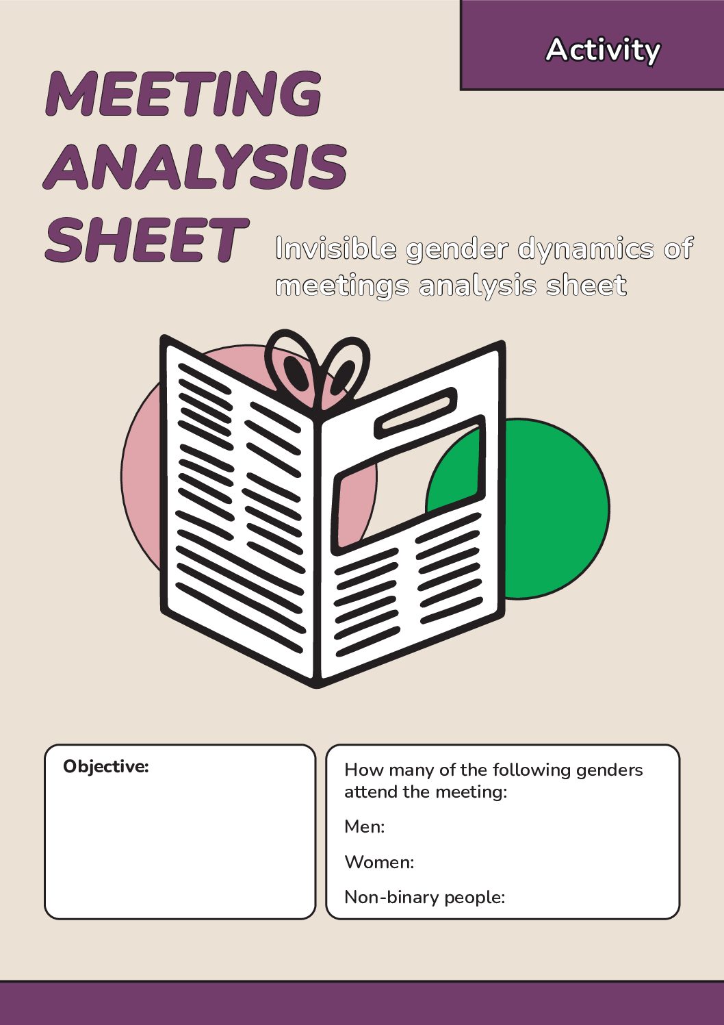 Activity: Meeting sheet analysis  [en]