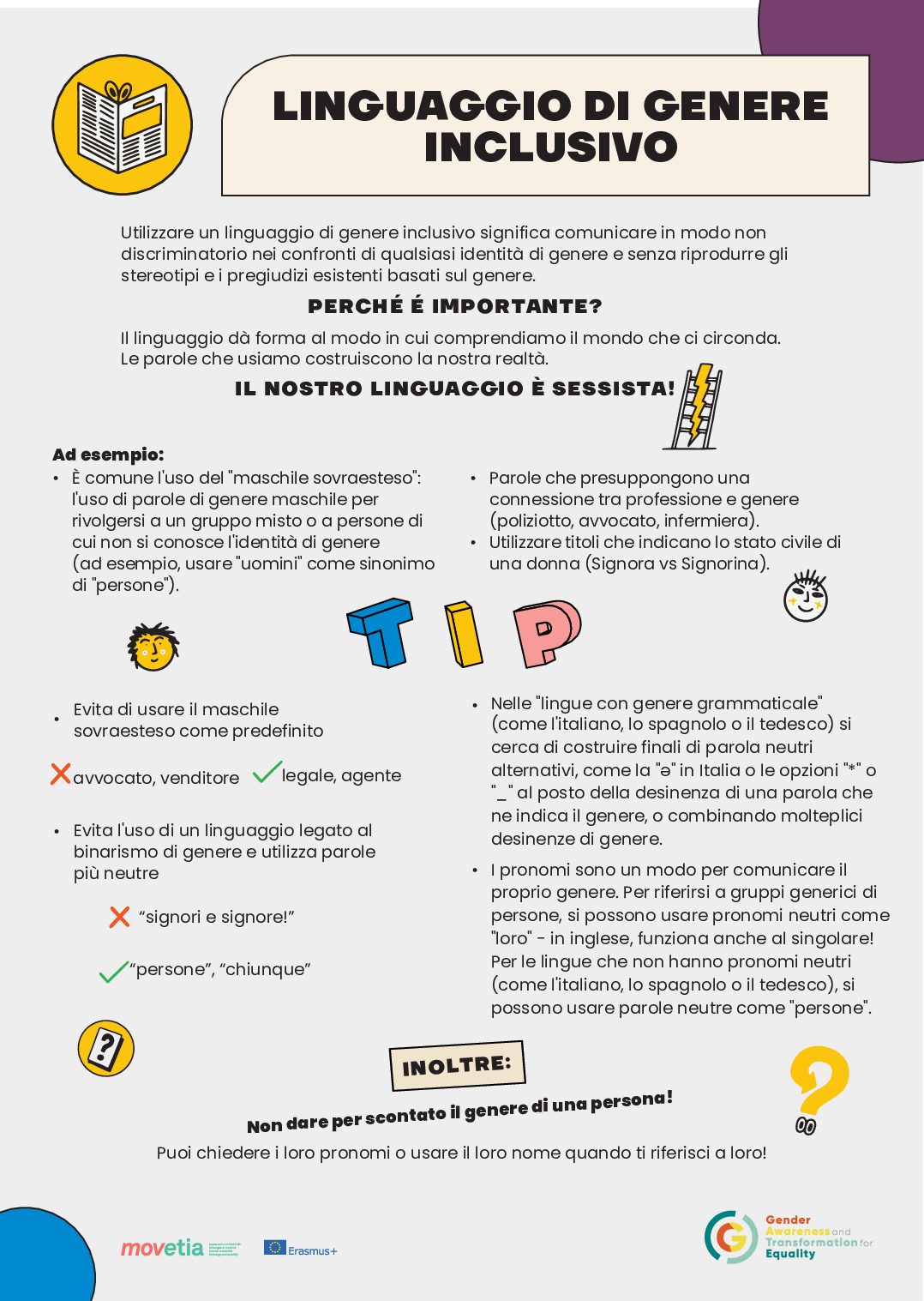 Infografica: Linguaggio di Genere Inclusivo [it]